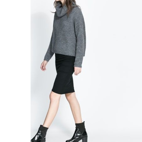 Zara Dresses & Skirts - 'FINAL' ZARA Woman Brown Pencil Skirt w/Pockets C3